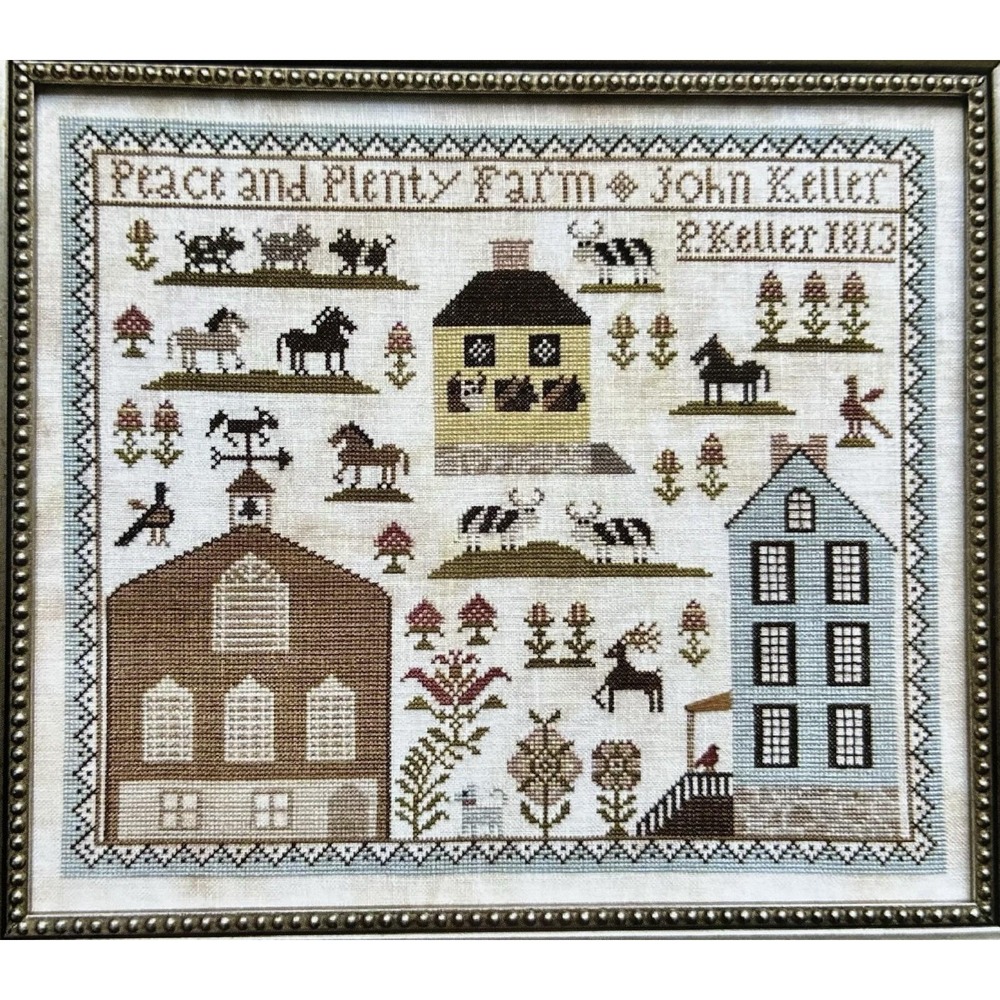 Peace & Plenty Farm Cross Stitch Chart By Kathy Barrick